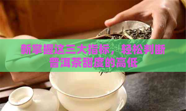 新掌握这三大指标，轻松判断普洱茶甜度的高低