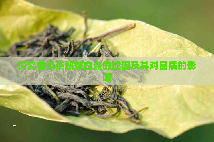 探究普洱茶熟茶白点的成因及其对品质的影响