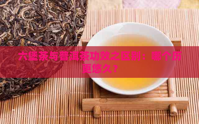 六堡茶与普洱茶功效之区别：哪个历更悠久？