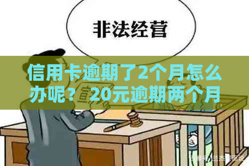 信用卡逾期了2个月怎么办呢？ 20元逾期两个月， 2000块钱逾期两个月