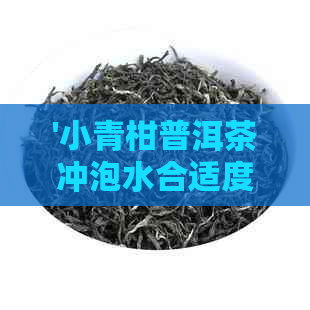 '小青柑普洱茶冲泡水合适度是多少'