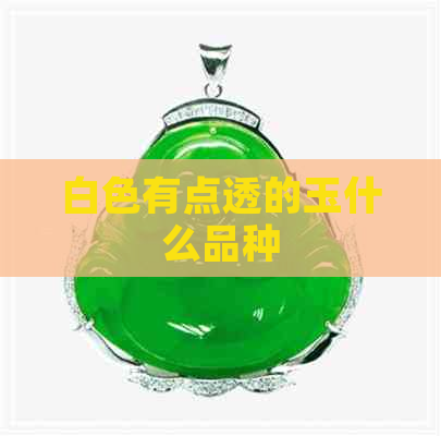 白色有点透的玉什么品种