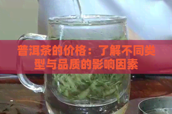 普洱茶的价格：了解不同类型与品质的影响因素