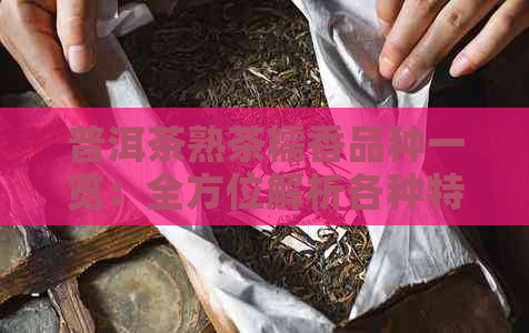 普洱茶熟茶糯香品种一览：全方位解析各种特色与口感