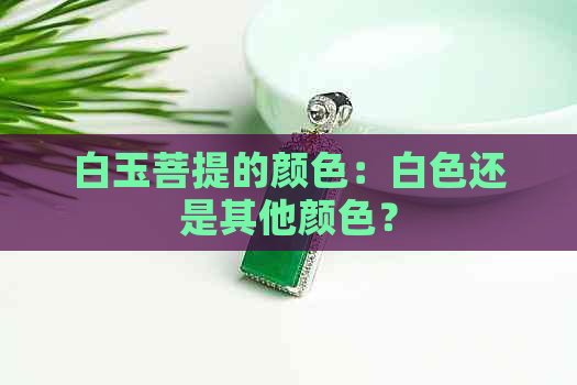 白玉菩提的颜色：白色还是其他颜色？