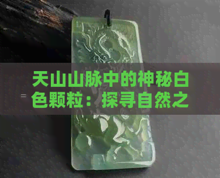 天山山脉中的神秘白色颗粒：探寻自然之美与未知之谜