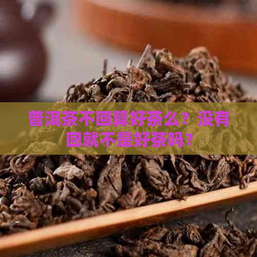 普洱茶不回算好茶么？没有回就不是好茶吗？