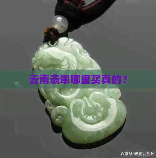 云南翡翠哪里买真的？