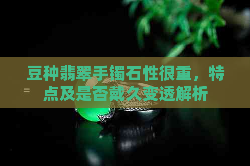 豆种翡翠手镯石性很重，特点及是否戴久变透解析