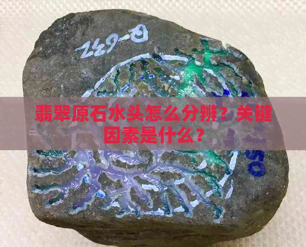 翡翠原石水头怎么分辨？关键因素是什么？