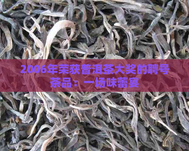 2006年荣获普洱茶大奖的聘号茶品：一场味蕾宴