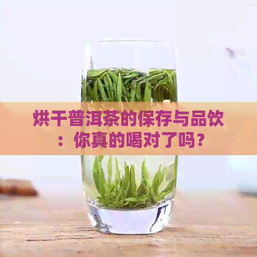 烘干普洱茶的保存与品饮：你真的喝对了吗？