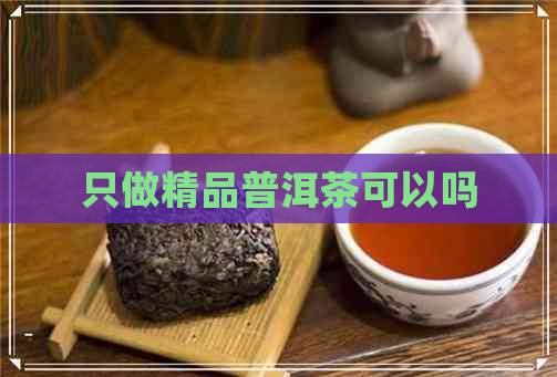 只做精品普洱茶可以吗