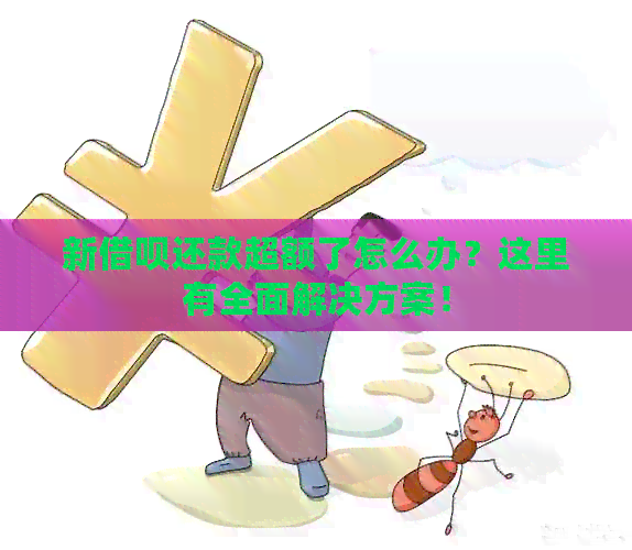 新借呗还款超额了怎么办？这里有全面解决方案！