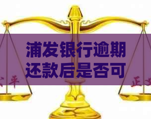 浦发银行逾期还款后是否可以继续使用信用卡？