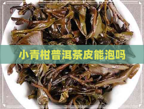 小青柑普洱茶皮能泡吗