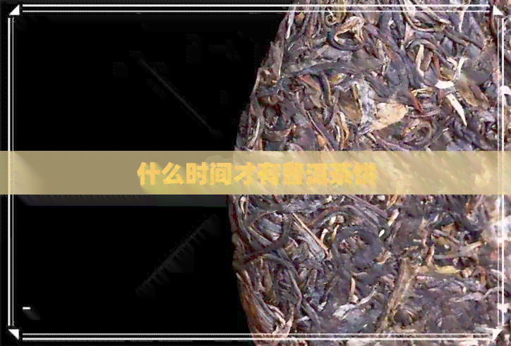 什么时间才有普洱茶饼