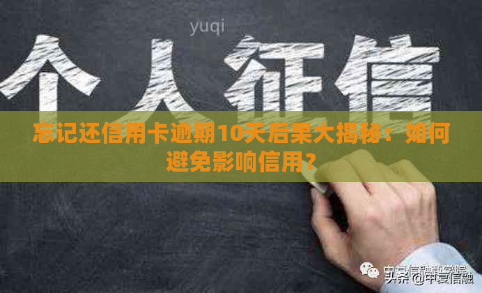 忘记还信用卡逾期10天后果大揭秘：如何避免影响信用？