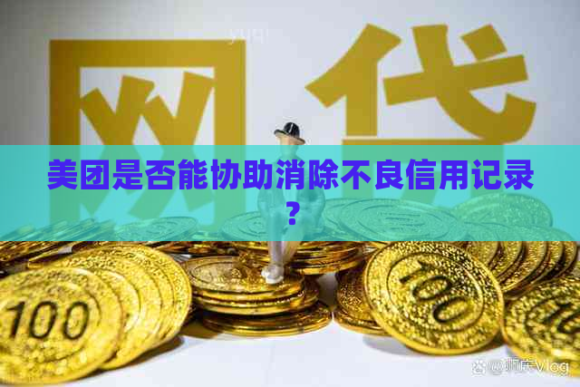 美团是否能协助消除不良信用记录？