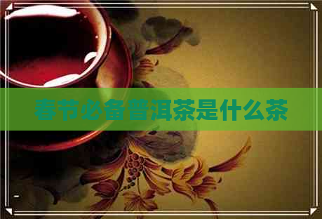 春节必备普洱茶是什么茶