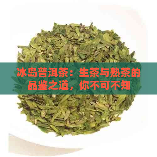 冰岛普洱茶：生茶与熟茶的品鉴之道，你不可不知