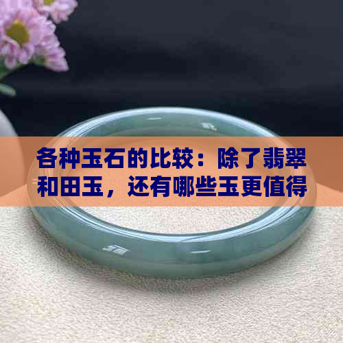 各种玉石的比较：除了翡翠和田玉，还有哪些玉更值得收藏？