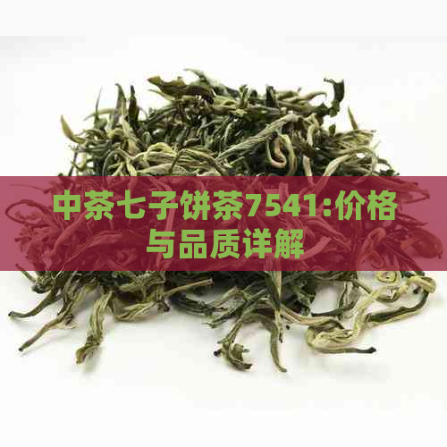 中茶七子饼茶7541:价格与品质详解