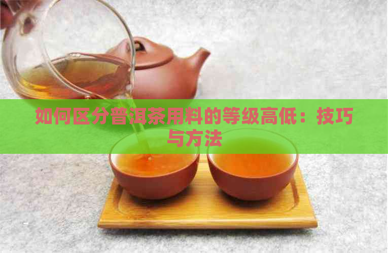 如何区分普洱茶用料的等级高低：技巧与方法