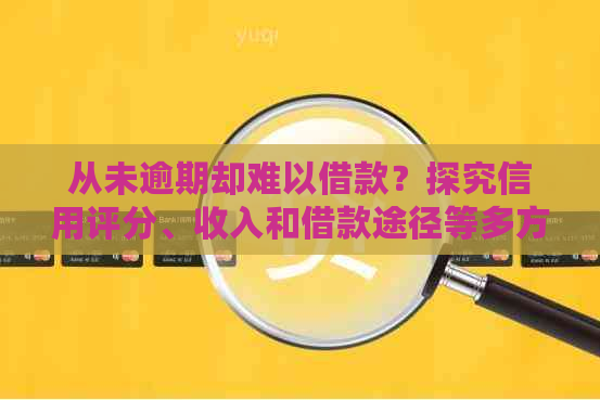 从未逾期却难以借款？探究信用评分、收入和借款途径等多方面因素影响