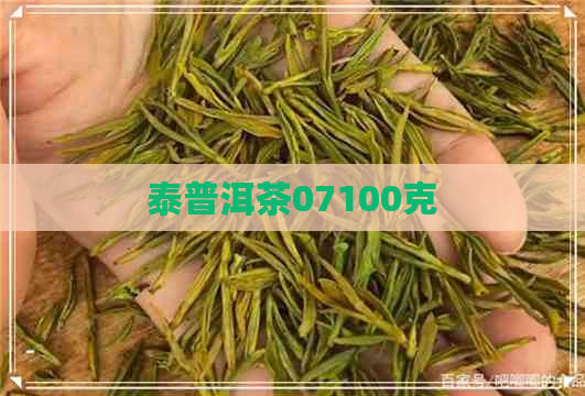 泰普洱茶07100克