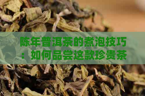 陈年普洱茶的煮泡技巧：如何品尝这款珍贵茶叶？