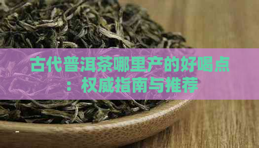 古代普洱茶哪里产的好喝点：权威指南与推荐