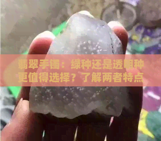 翡翠手镯：绿种还是透明种更值得选择？了解两者特点及购买建议