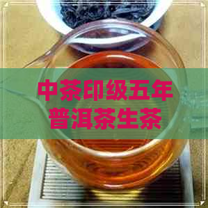 中茶印级五年普洱茶生茶