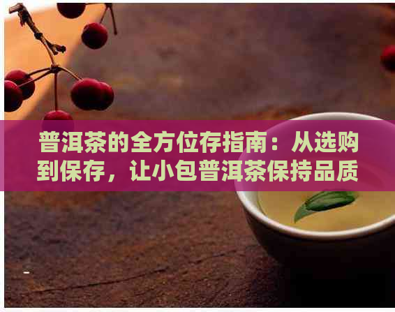 普洱茶的全方位存指南：从选购到保存，让小包普洱茶保持品质