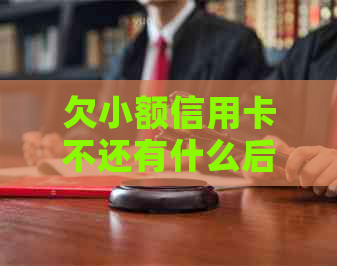 欠小额信用卡不还有什么后果？小额信用贷款不还的后果分析