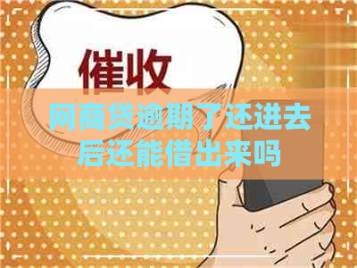 网商贷逾期了还进去后还能借出来吗