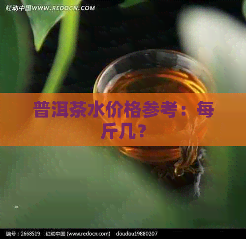 普洱茶水价格参考：每斤几？