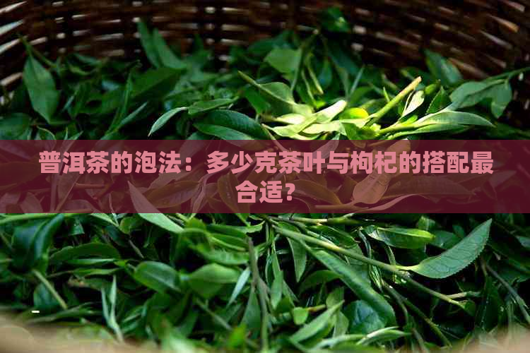 普洱茶的泡法：多少克茶叶与枸杞的搭配最合适？