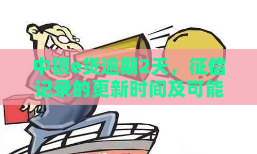 中银e贷逾期2天，记录的更新时间及可能影响