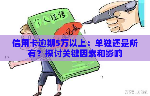 信用卡逾期5万以上：单独还是所有？探讨关键因素和影响