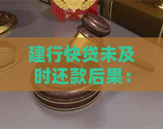 建行快贷未及时还款后果：处理方式和影响分析