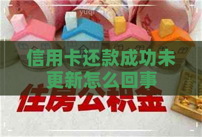 信用卡还款成功未更新怎么回事