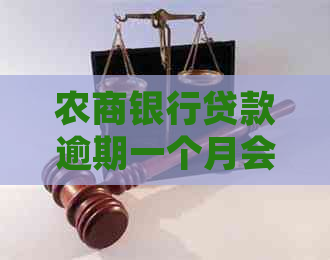 农商银行贷款逾期一个月会被起诉吗？怎么办？后果如何？