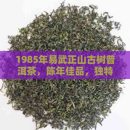 1985年易武正山古树普洱茶，陈年佳品，独特风味，收藏与品鉴的完美结合