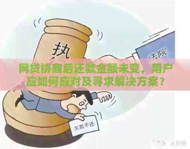 网贷协商后还款金额未变，用户应如何应对及寻求解决方案？