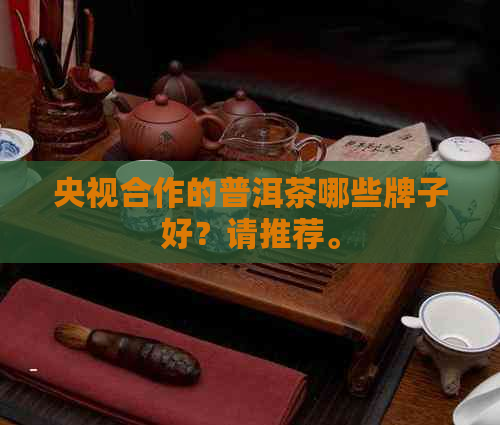 央视合作的普洱茶哪些牌子好？请推荐。