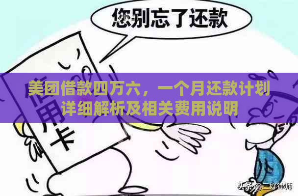 美团借款四万六，一个月还款计划详细解析及相关费用说明