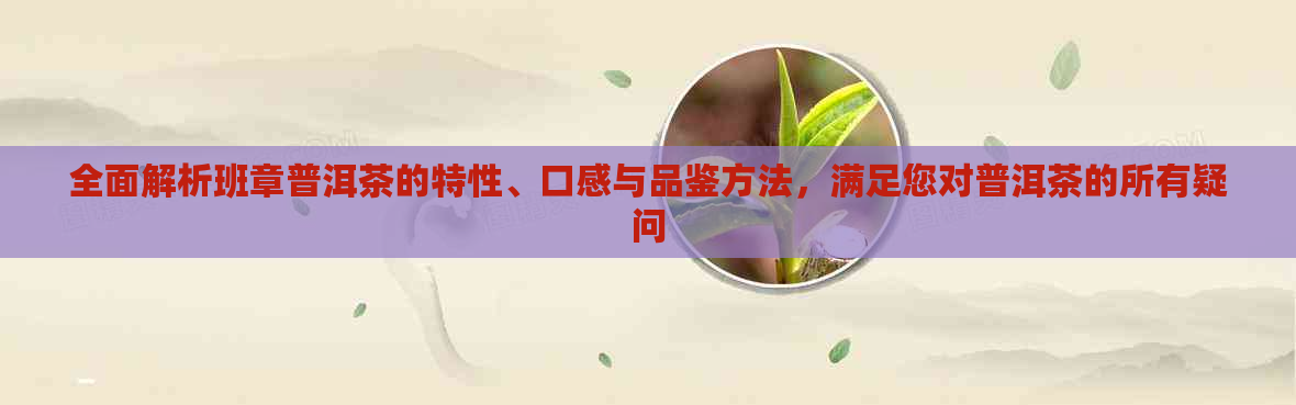 全面解析班章普洱茶的特性、口感与品鉴方法，满足您对普洱茶的所有疑问