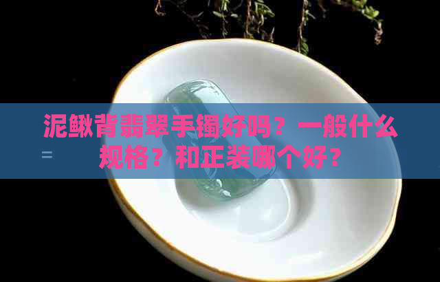 泥鳅背翡翠手镯好吗？一般什么规格？和正装哪个好？